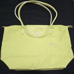 Longchamp Neon Yellow Le Pliage Tote Bag